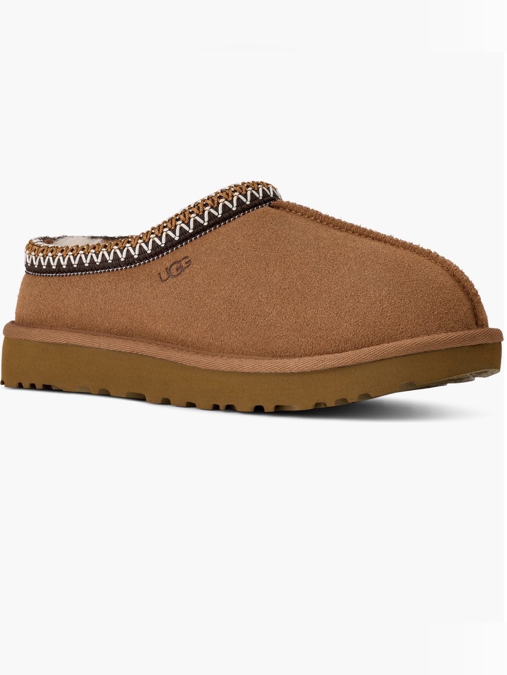 UGG Men’s Tasman Brown Suede Cozy Slip-On